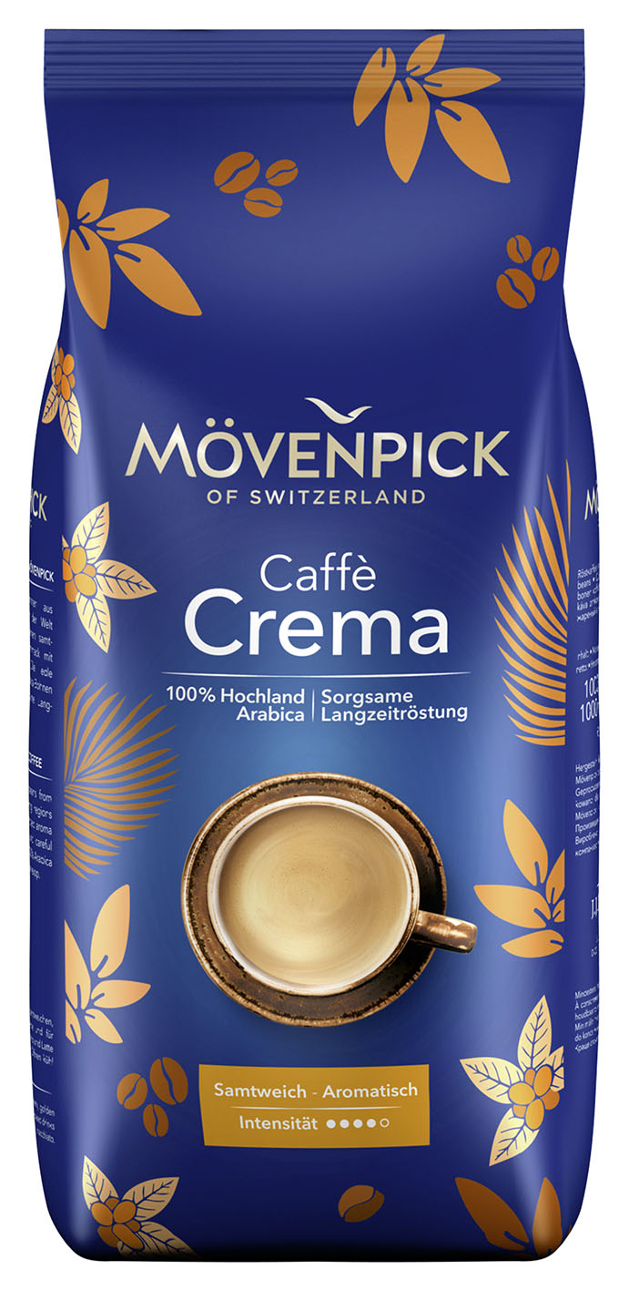MÖVENPICK of SWITZERLAND Café Crema 1000g zrno