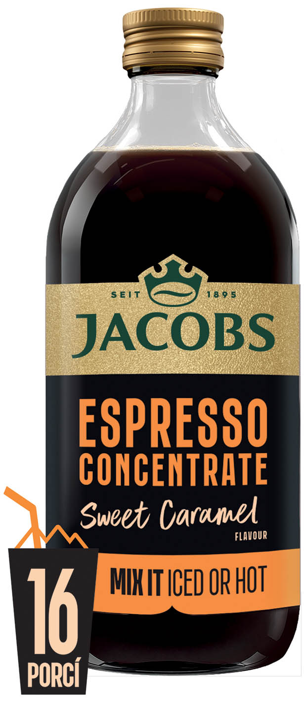 Jacobs Liquid Karamel 485ml cena za kartonové balení