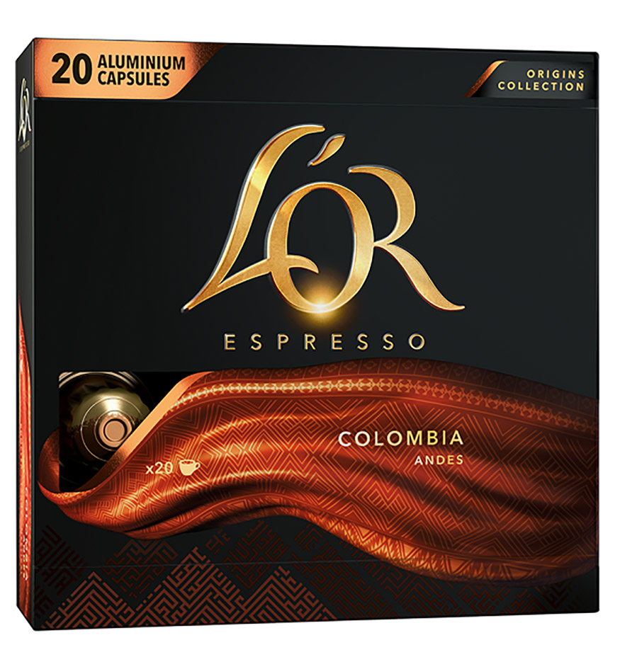 L'OR Espresso Colombia Intenzita 11 - 20 ks - objednat v minimálním množství: 10 ks