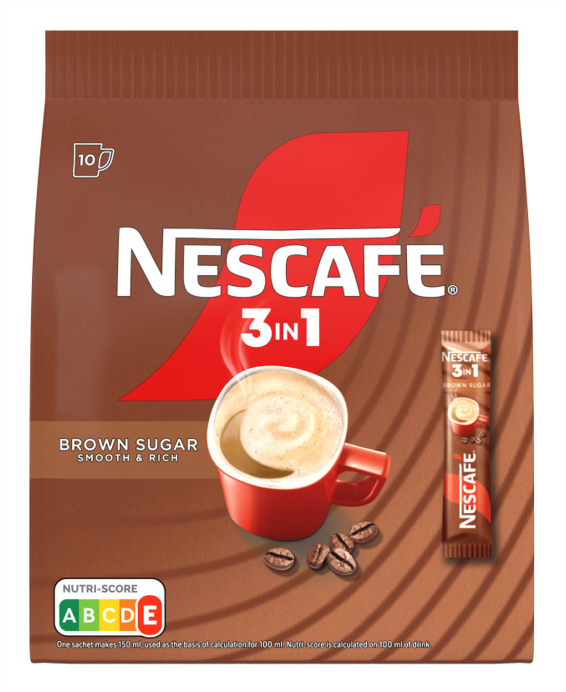 Nescafé 3v1 BROWN 10x16,5g SÁČEK - objednat v minimálním množství: 18 ks