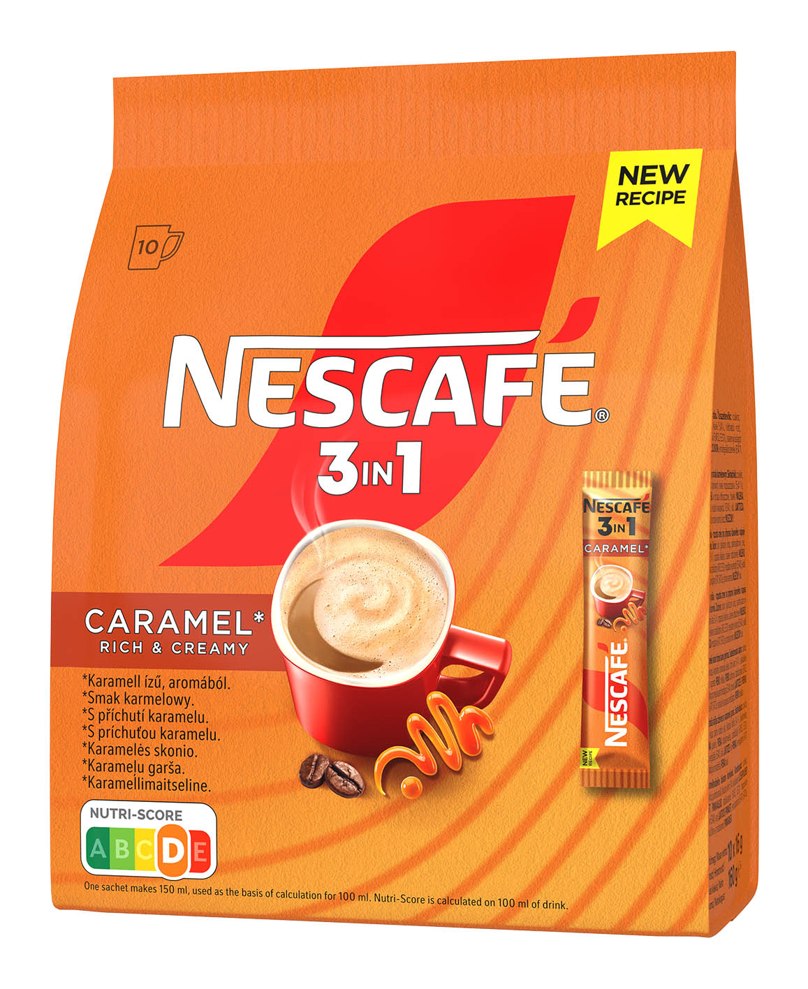 Nescafé 3v1 Karamel 8x16g SÁČEK - objednat v minimálním množství: 18 ks