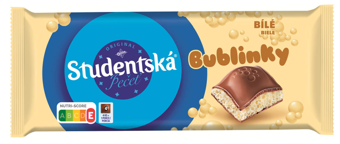 Studentská pečeť BUBLINKY mléčná a bílá 90g