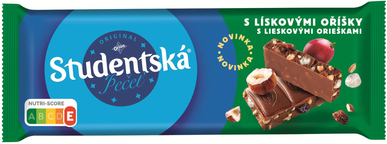 STP malá mléčná oříšková 90g cena za kartonové balení