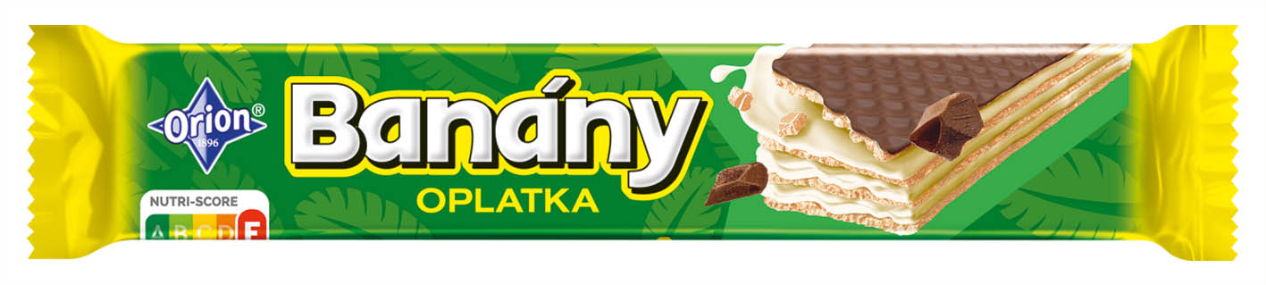 Oplatka Banány 42g - objednat v minimálním množství: 30 ks