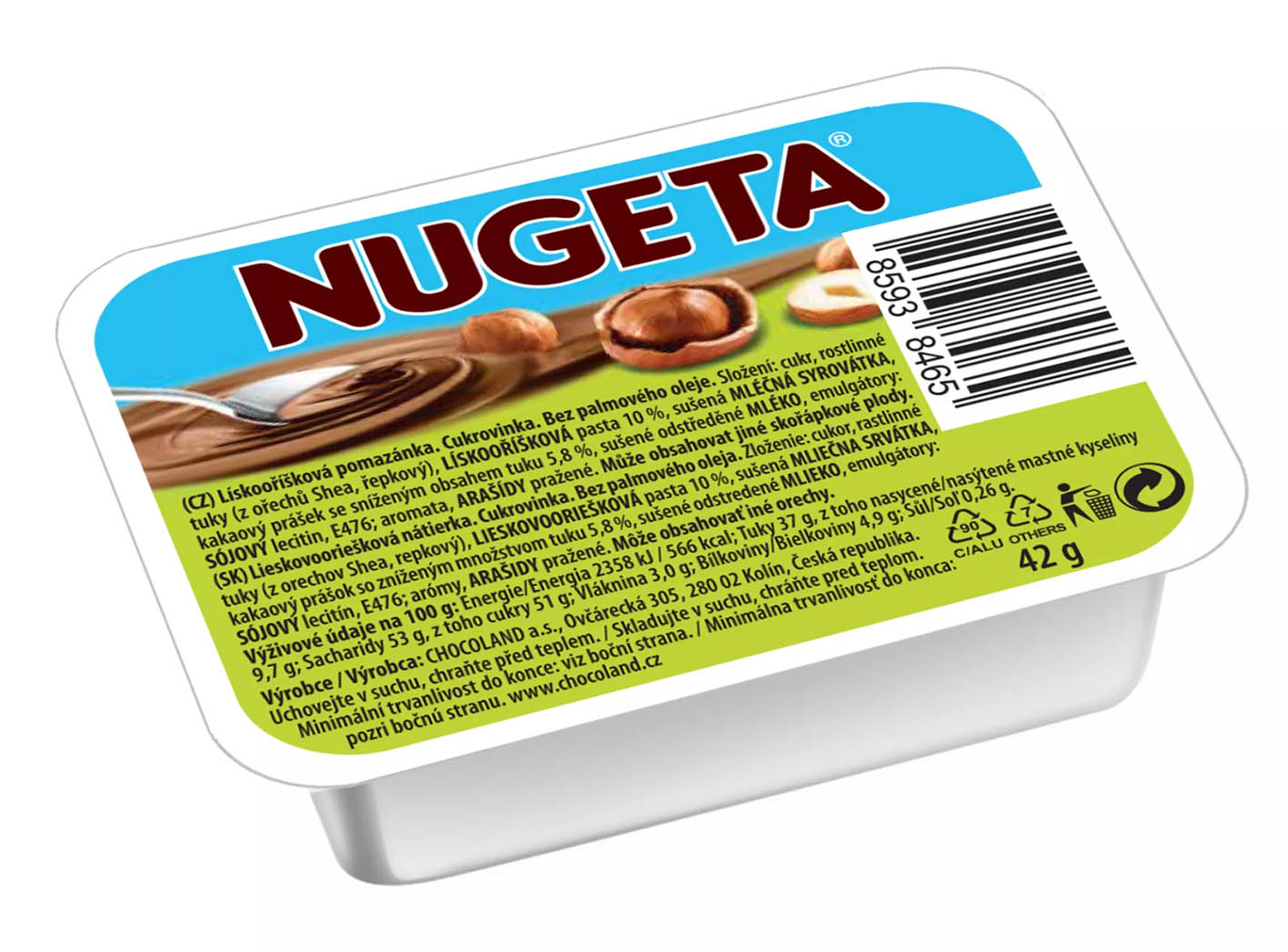 Nugeta 42g lískooříšková - objednat v minimálním množství: 40 ks