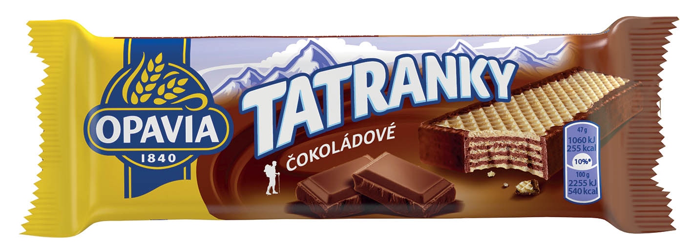 Opavia Tatranky ČOKOLÁDOVÉ 47g - objednat v minimálním množství: 36 ks