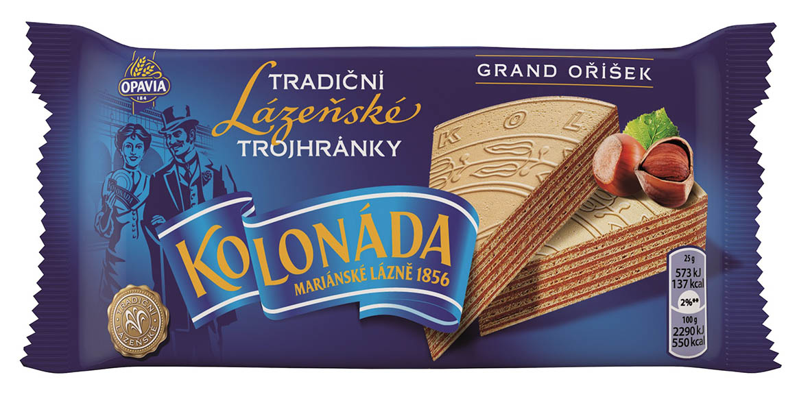 Kolonáda Trojhránky láz. oplatky Grand oříškové 50g