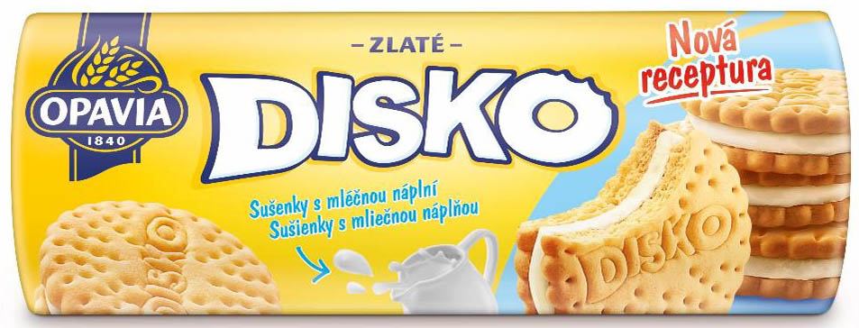 Opavia Disko s mléčnou náplní 169g