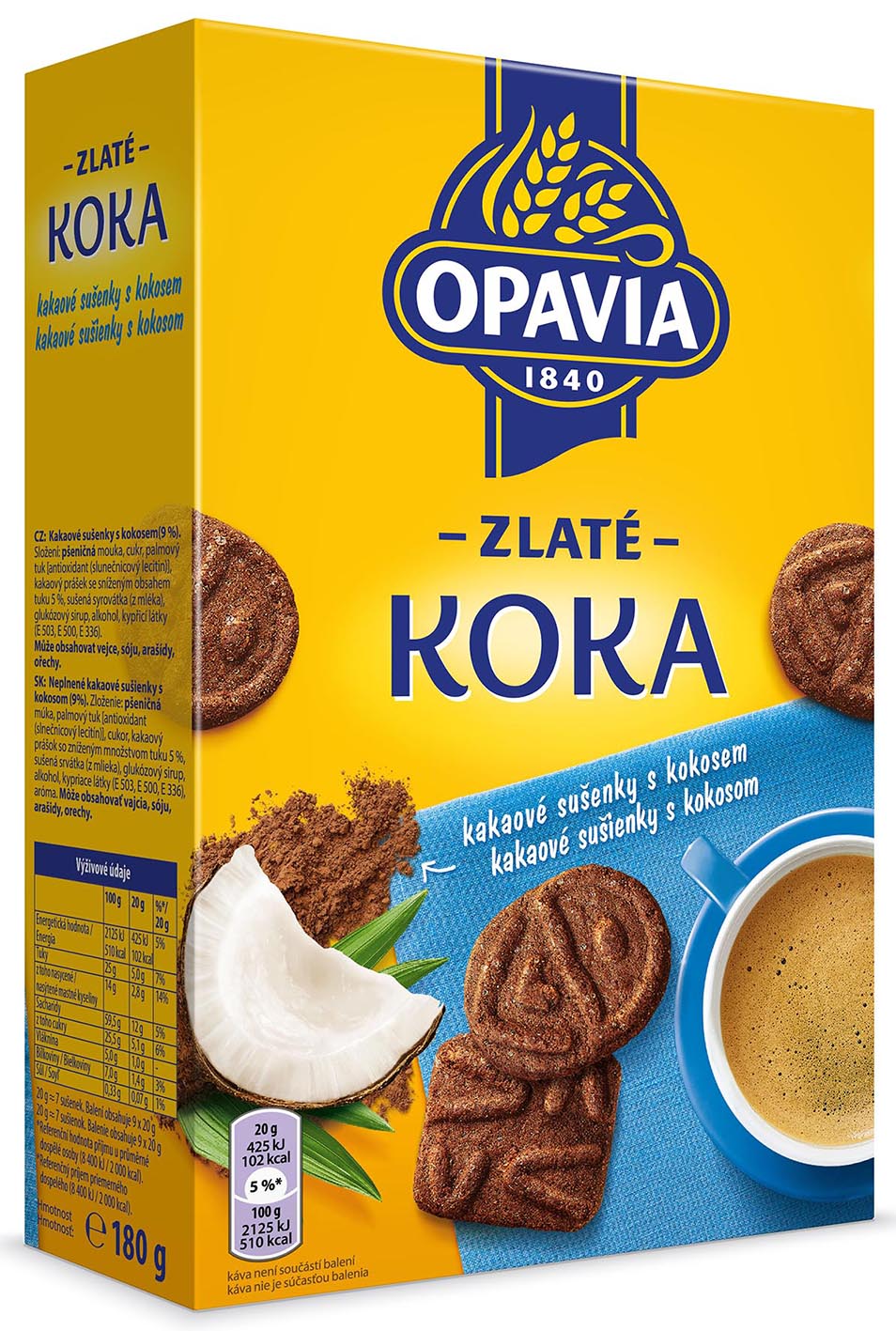 Opavia Zlaté Koka 180g
