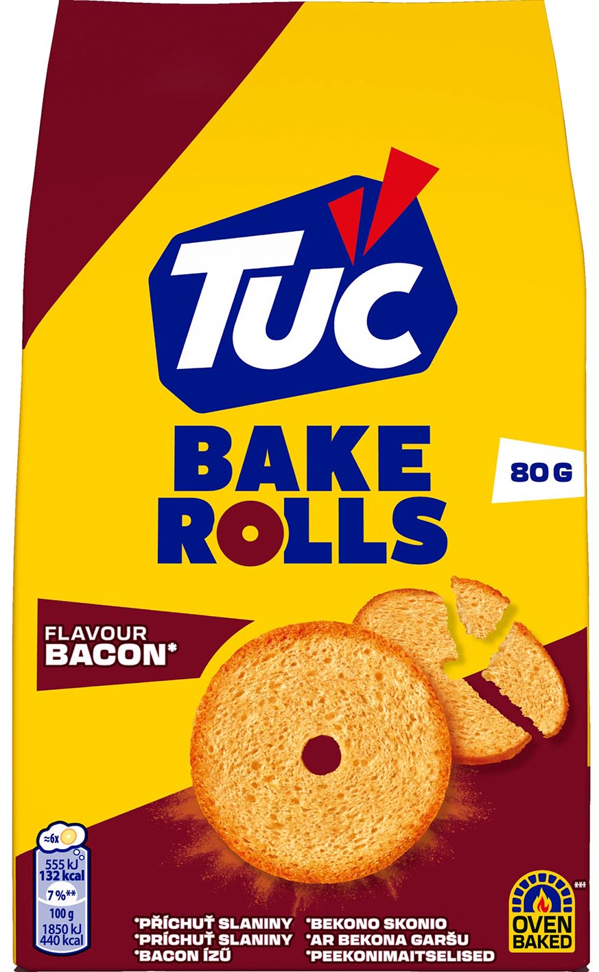 TUC Bake Rolls přích Slaninová 80g