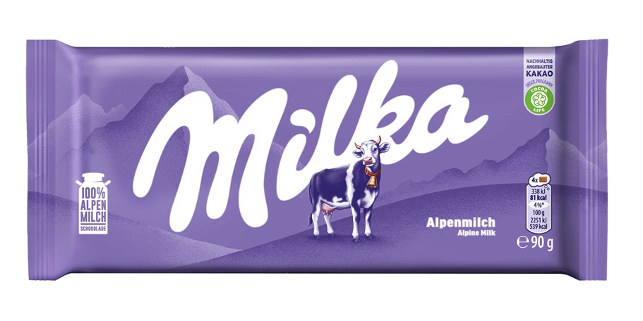 Milka mléčná 90g