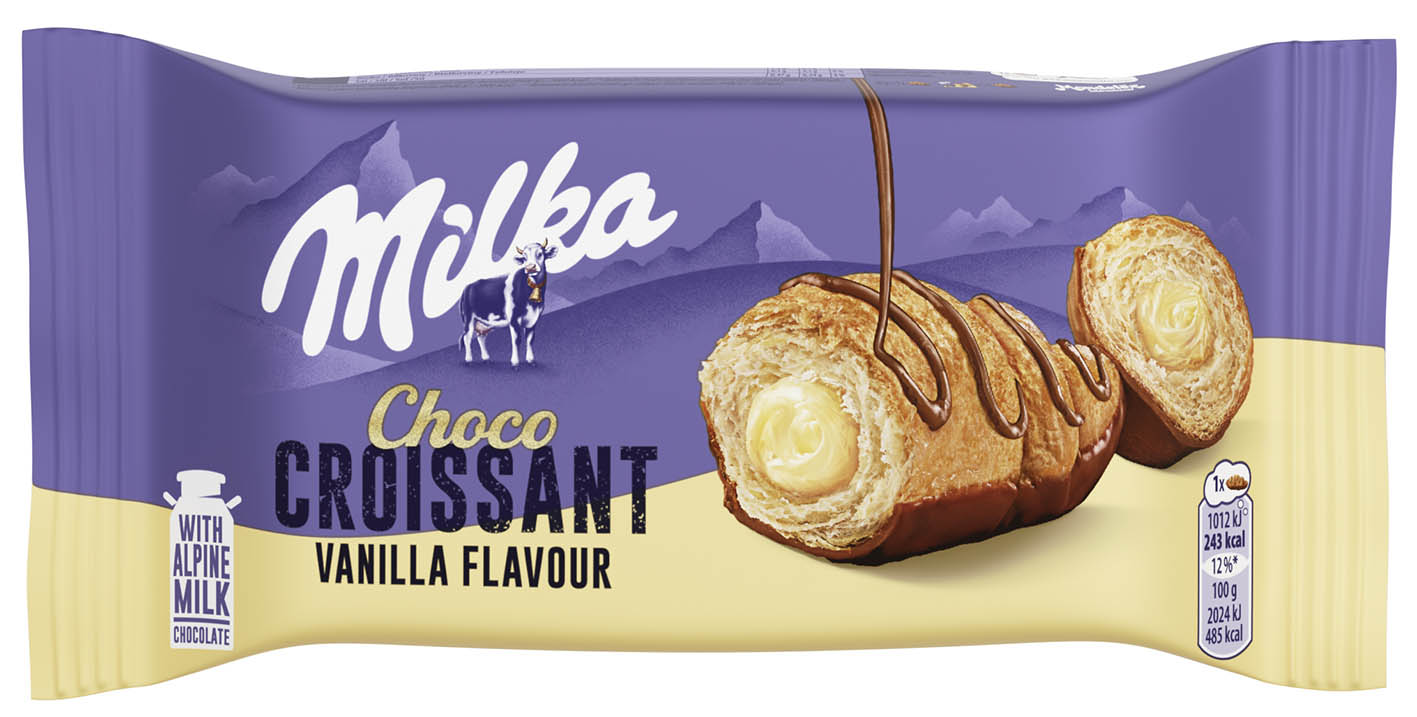 Milka Croissant vanilková náplň 50g - objednat v minimálním množství: 16 ks