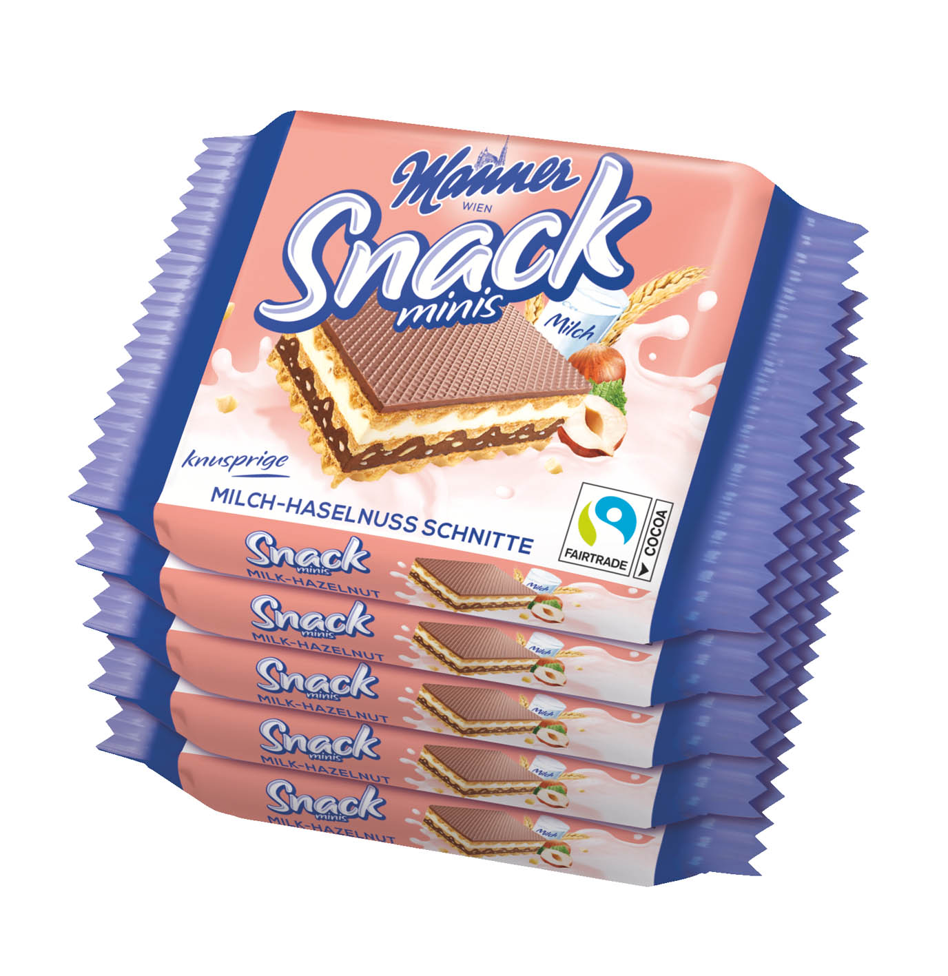 Manner oplatky 5*25g Oříšek - objednat v minimálním množství: 24 ks