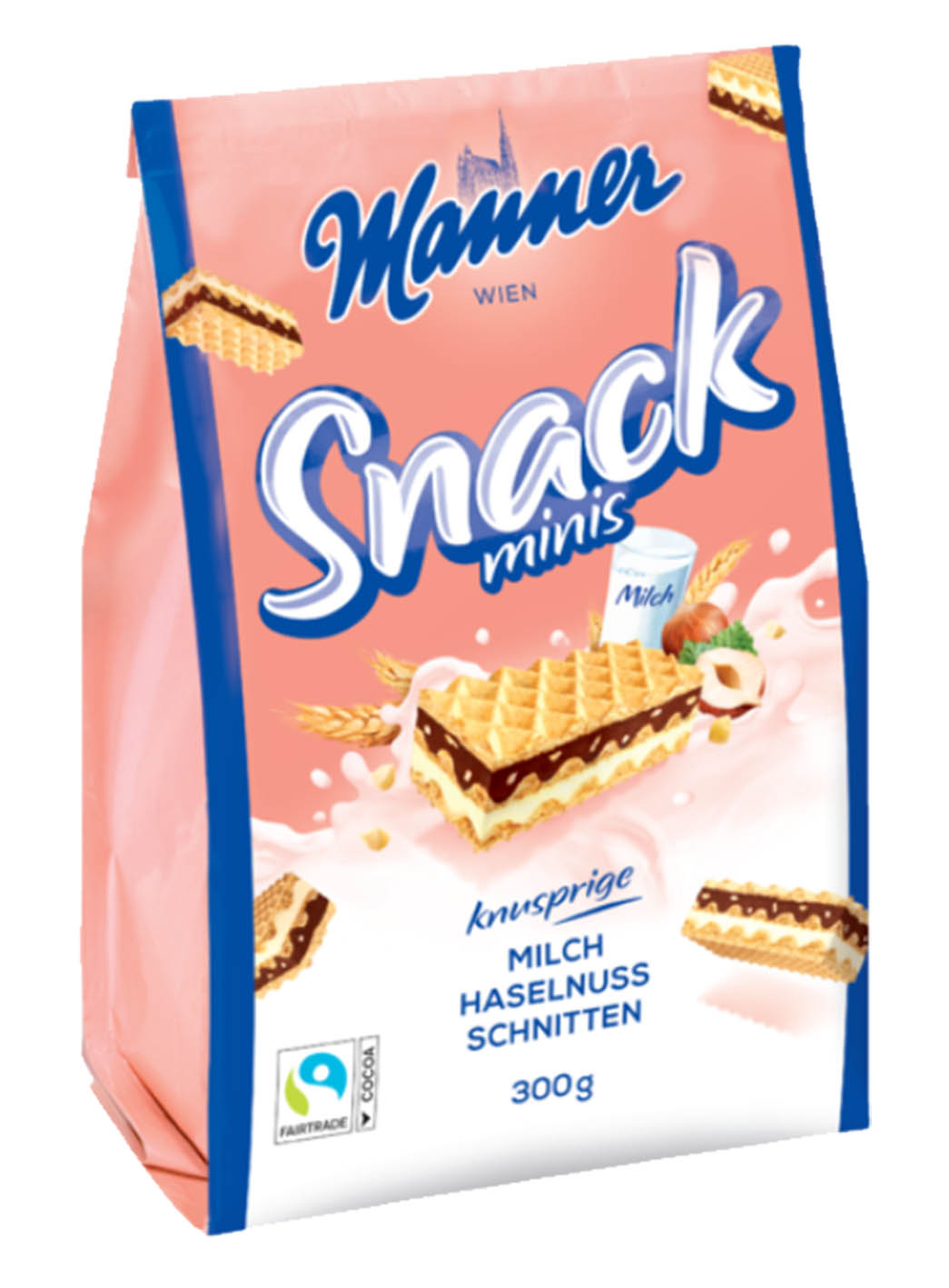 Manner Minis Snack 300g Oříšek - objednat v minimálním množství: 10 ks