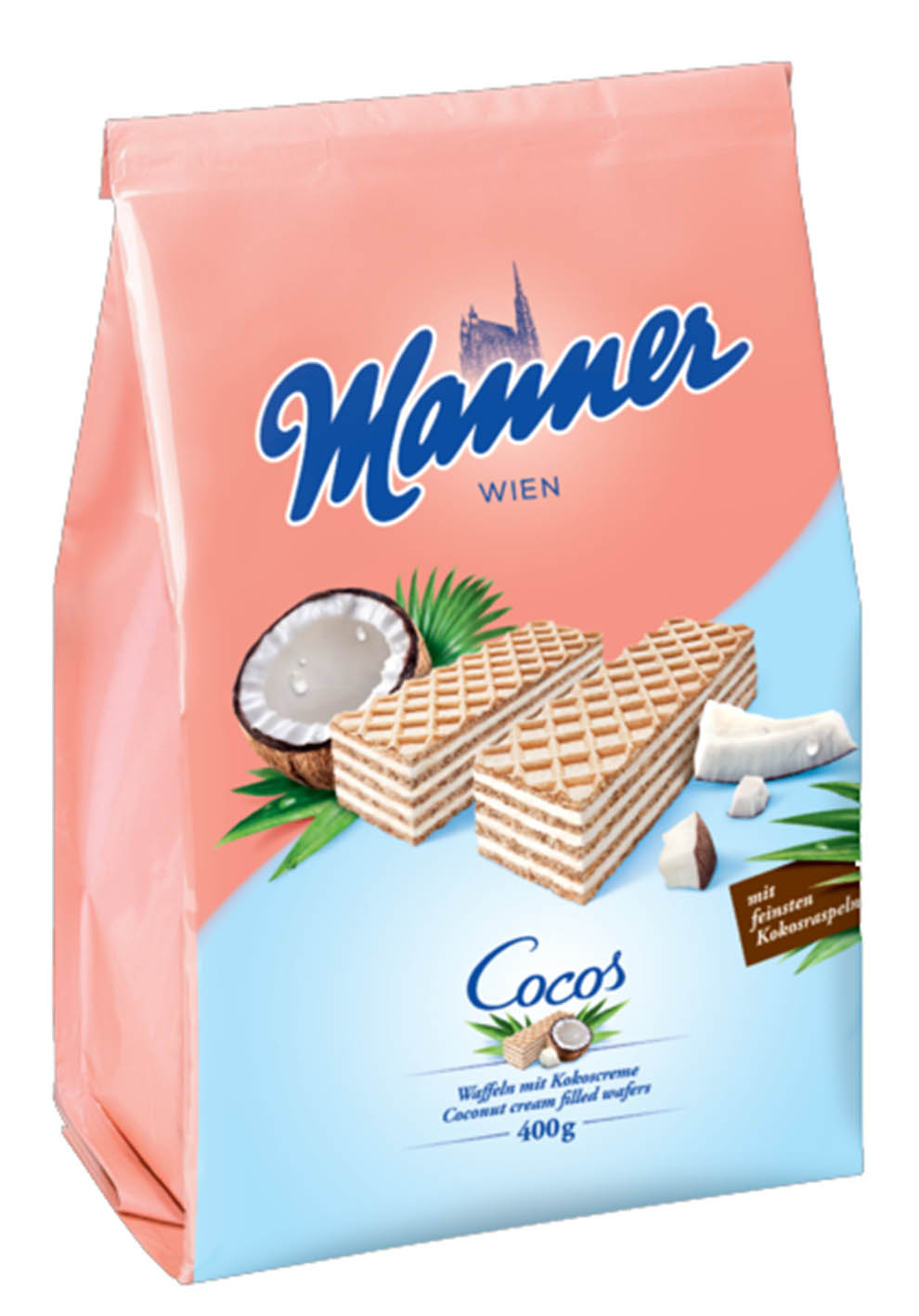 Manner Kokos 400g bag - objednat v minimálním množství: 10 ks