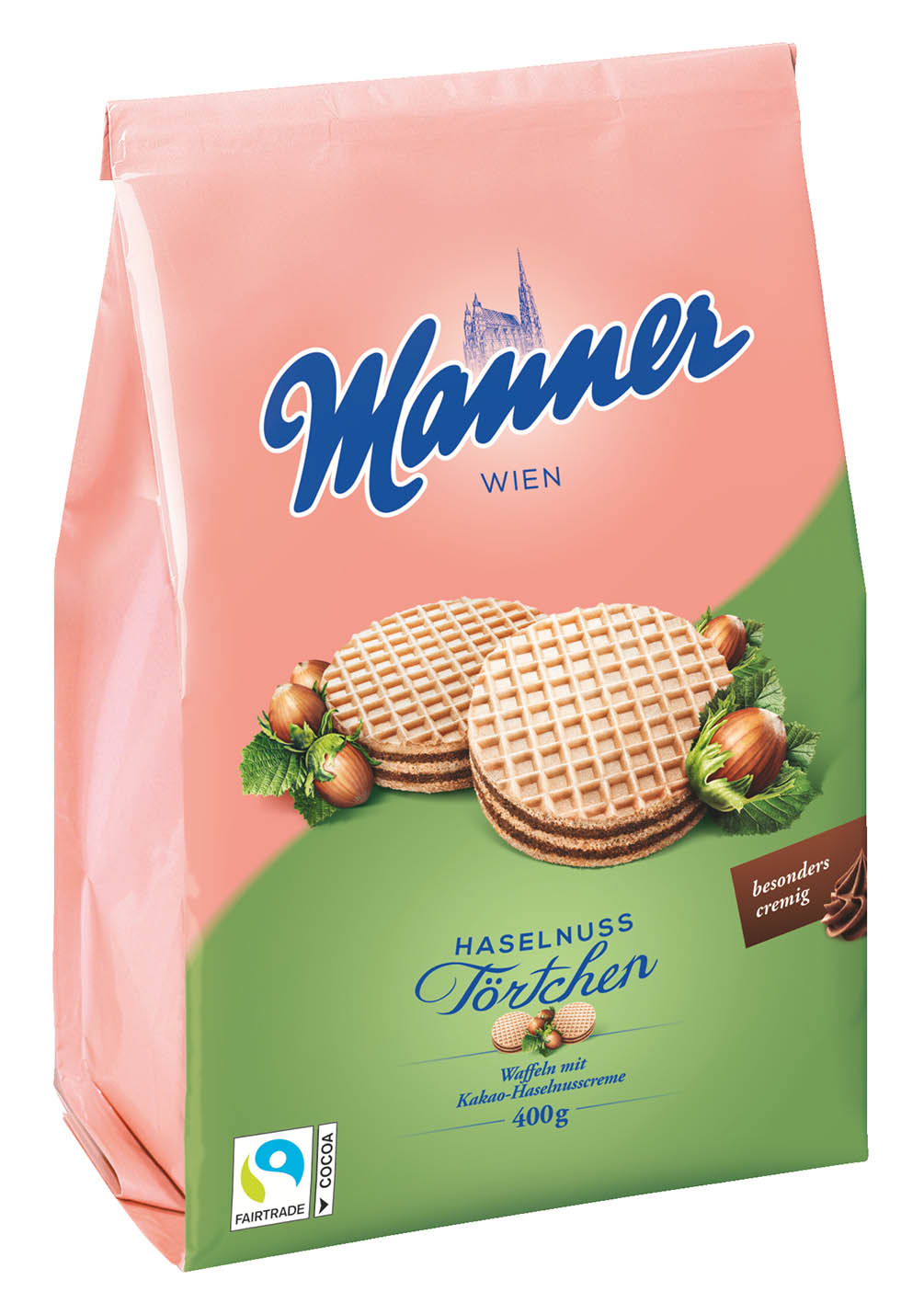 Manner Tortchen Hazelnut 400g - objednat v minimálním množství: 8 ks