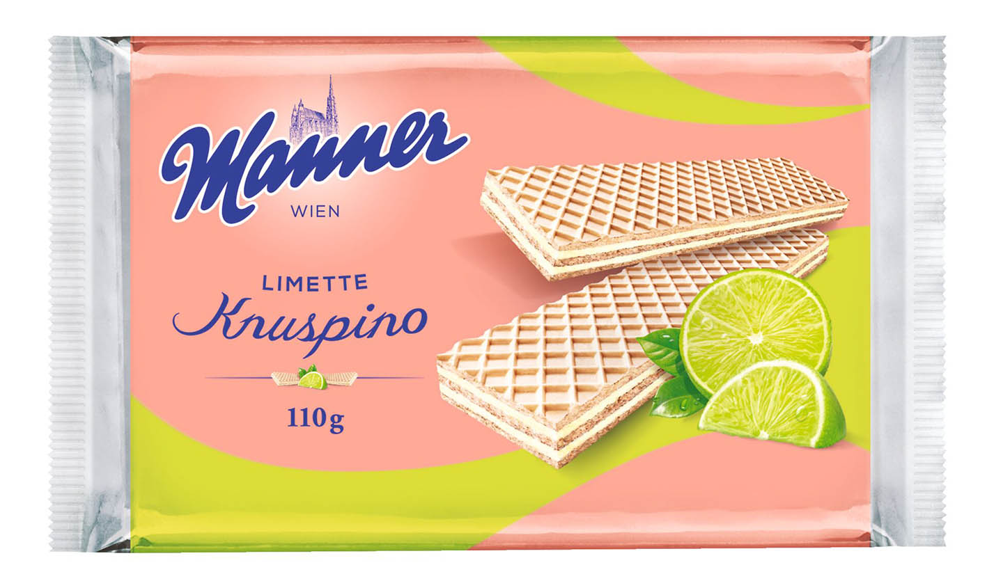 Manner Knuspino Limette 110g - objednat v minimálním množství: 18 ks