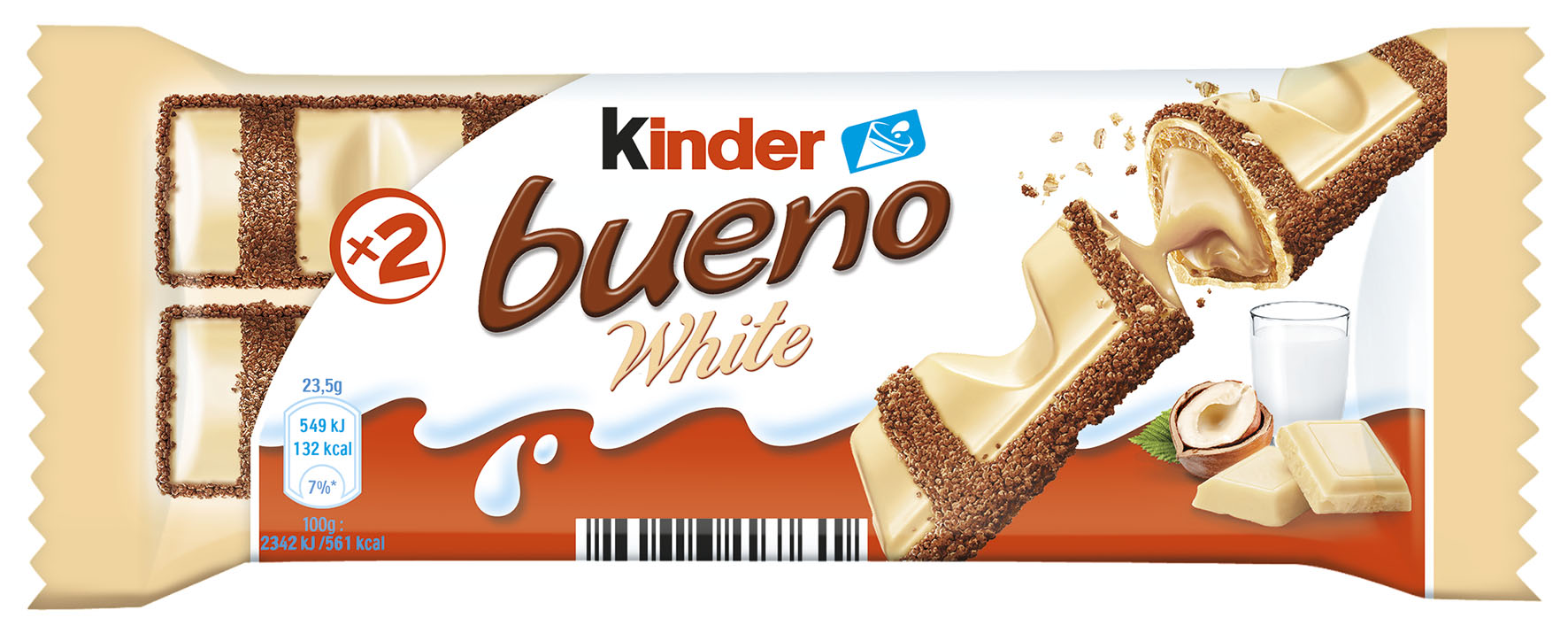 Kinder Bueno WHITE 39g - objednat v minimálním množství: 30 ks