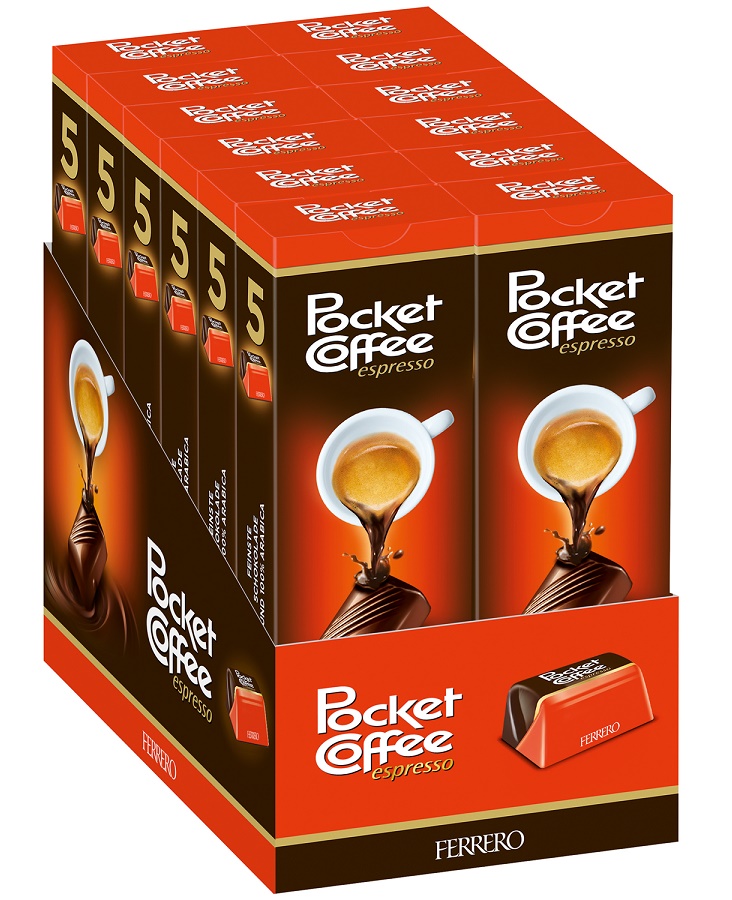 Ferrero Pocket Coffee Espresso 62,5g cena za kartonové balení