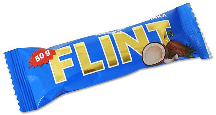 Flint Tmavý kokos tyč 50g - objednat v minimálním množství: 35 ks