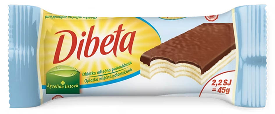 Dibeta Mléčná 45g - objednat v minimálním množství: 24 ks