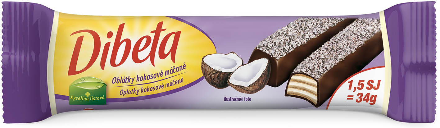 Dibeta Kokos 34g - objednat v minimálním množství: 24 ks