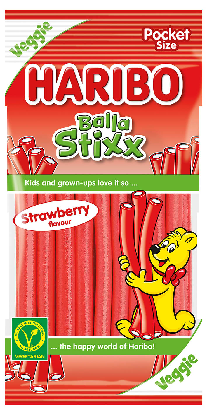 Haribo Balla Stixx Strawberry 80g