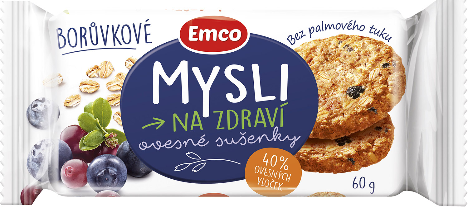 Emco Mysli Sušenky Borůvkové 60g