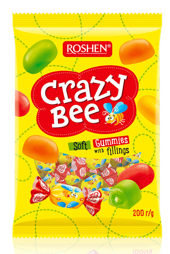 Roshen Crazy Bee Fruitty 200g - objednat v minimálním množství: 12 ks