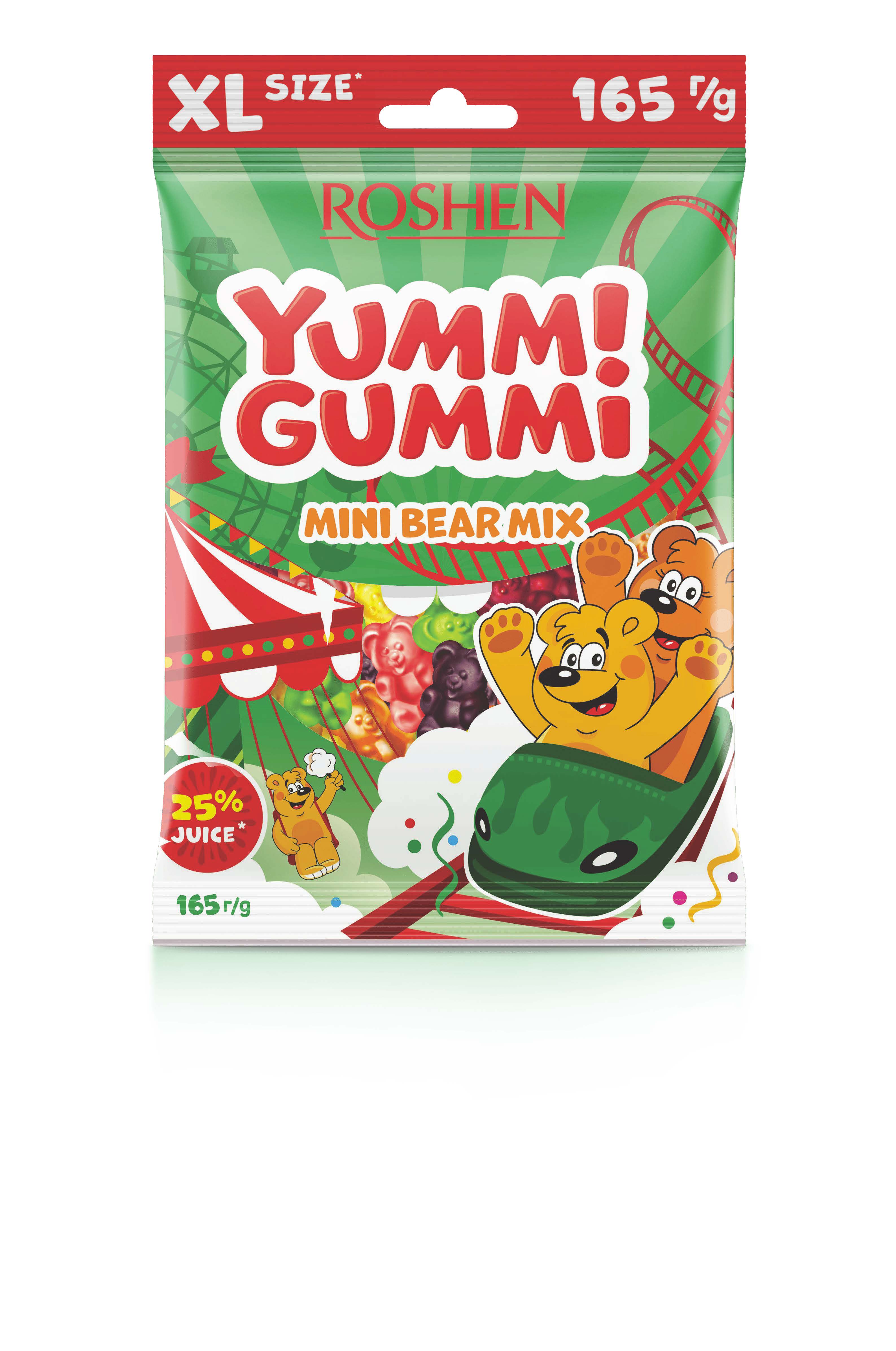 Roshen Yummi Gummi Mini Bear mix 165g