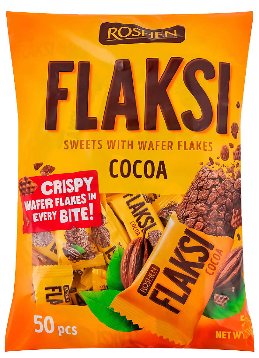 Roshen - Sweets Flaksi Cocoa / 54ks 500g