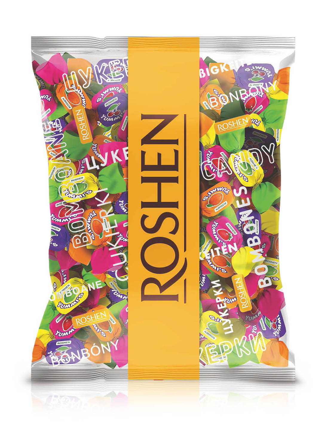 Roshen Yummi´s chewy toffee with fruit flavours 1kg