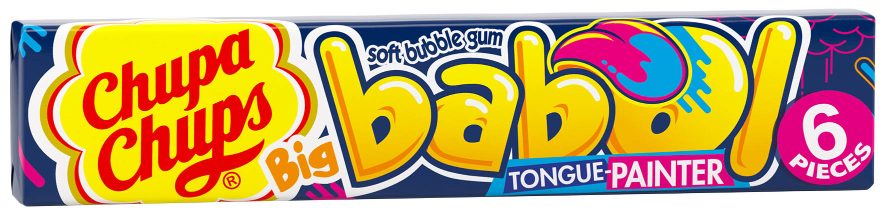 Chupa Chups Big Babol Tongue Painter 27,6g - objednat v minimálním množství: 20 ks