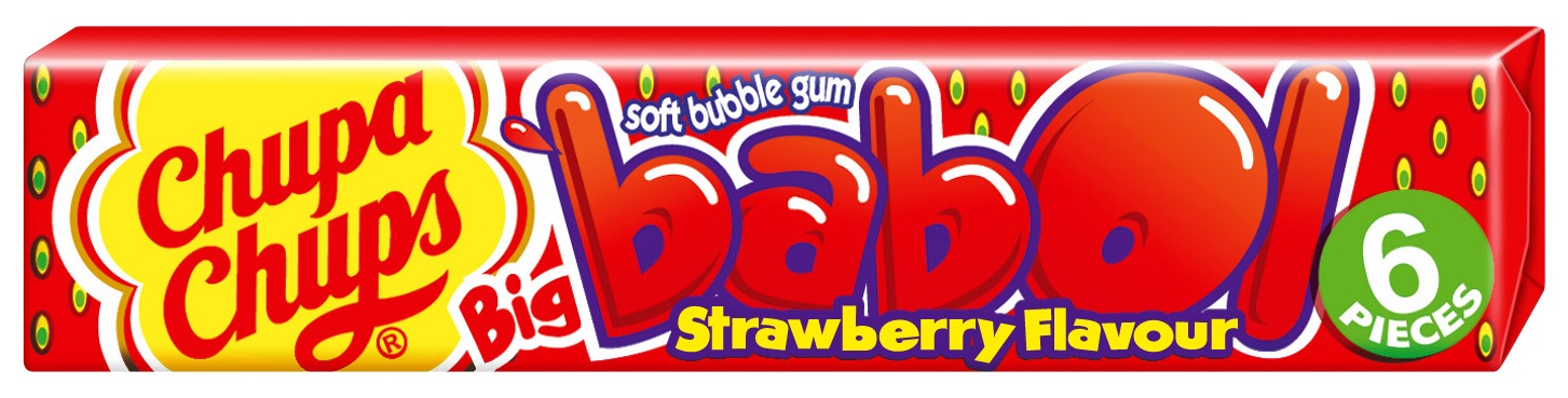 Chupa Chups Big Babol Strawberry 27,6g cena za kartonové balení