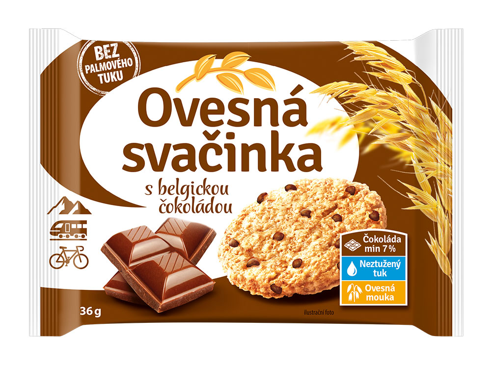 Ovesná svačinka Čokoláda 36g - objednat v minimálním množství: 20 ks