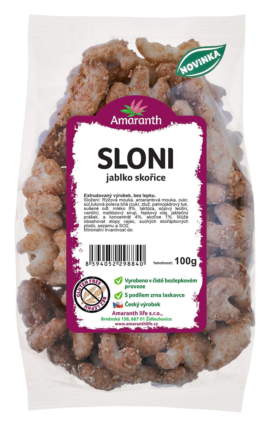 Amrth Sloni jablkoskořice 100g - objednat v minimálním množství: 18 ks