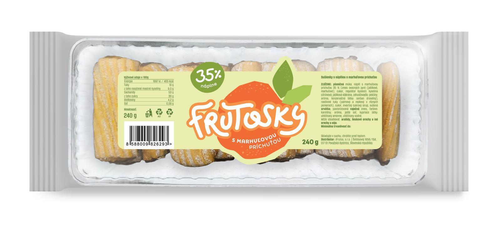 Frutosky Meruňka 240g - objednat v minimálním množství: 15 ks