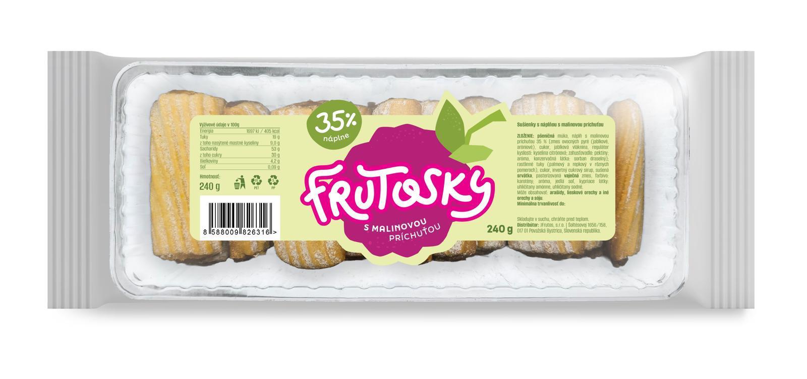 Frutosky Malina 240g - objednat v minimálním množství: 15 ks