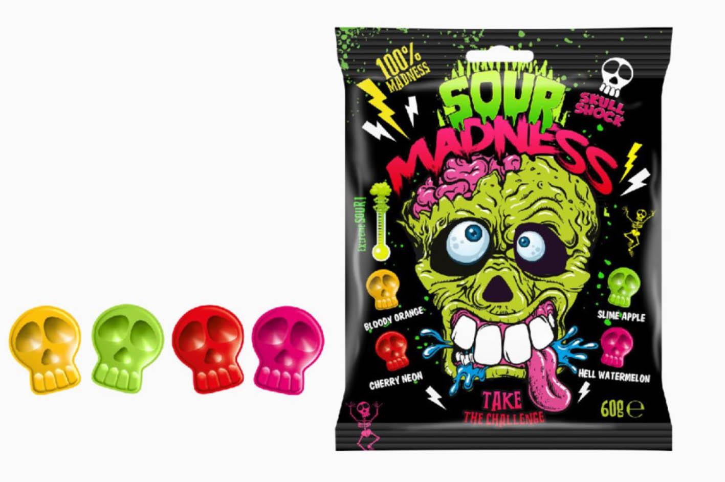 Sour Madness 60g - objednat v minimálním množství: 14 ks