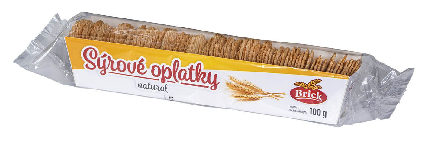 Brick Sýrové oplatky natural 100g - objednat v minimálním množství: 24 ks