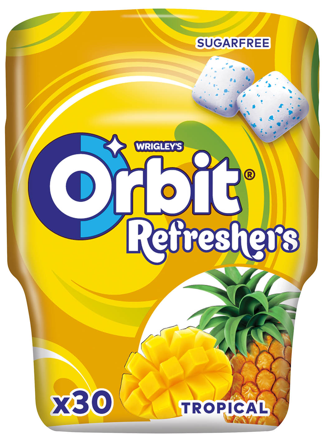 Orbit Refreshers dóza Tropical 67g