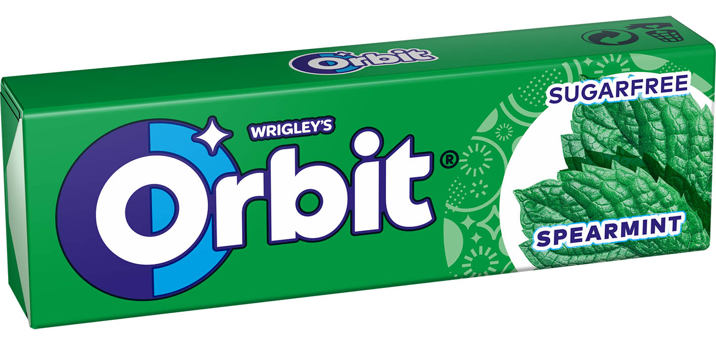 Orbit SPEARMINT dražé 14g cena za kartonové balení