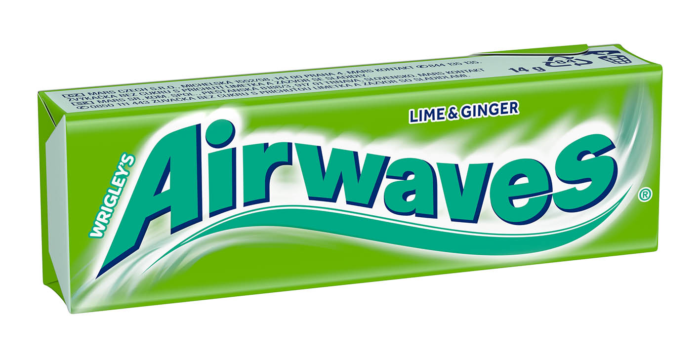 Airwaves Limetka-Zázvor dražé 14g - objednat v minimálním množství: 30 ks