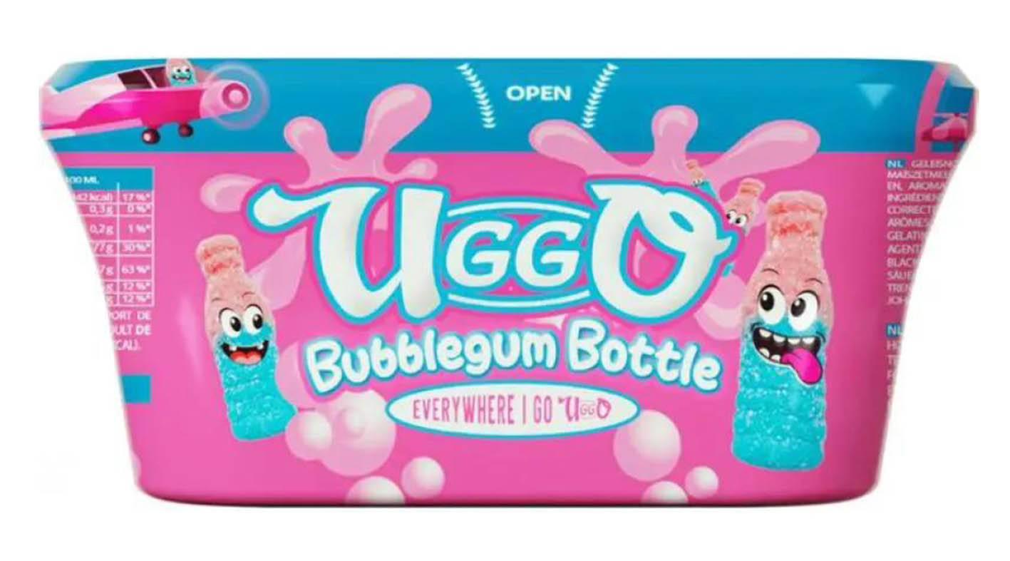 Uggo Bubblegum Bottle 200g - objednat v minimálním množství: 12 ks