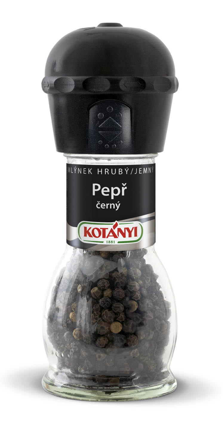 Kotáyi mlýnek Pepř černý celý 36g cena za kartonové balení