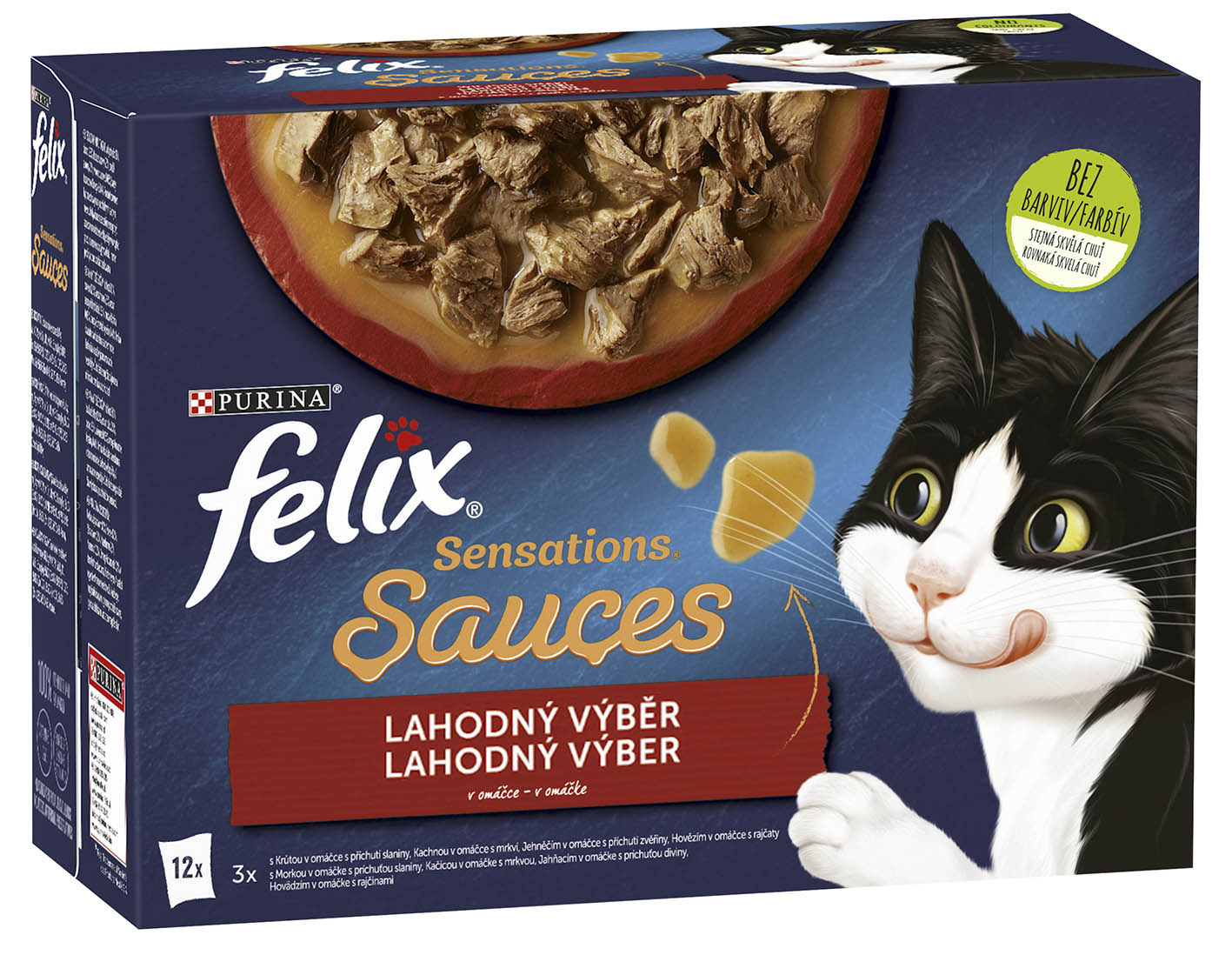 FELIX Sens Sauce 12x85g hovězí/jehněčí/krůta/kachna v omáčce
