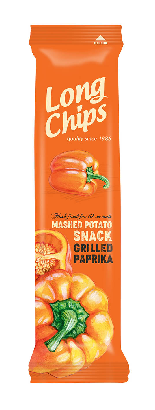 LONG Chips grilovaná paprika 75g cena za kartonové balení