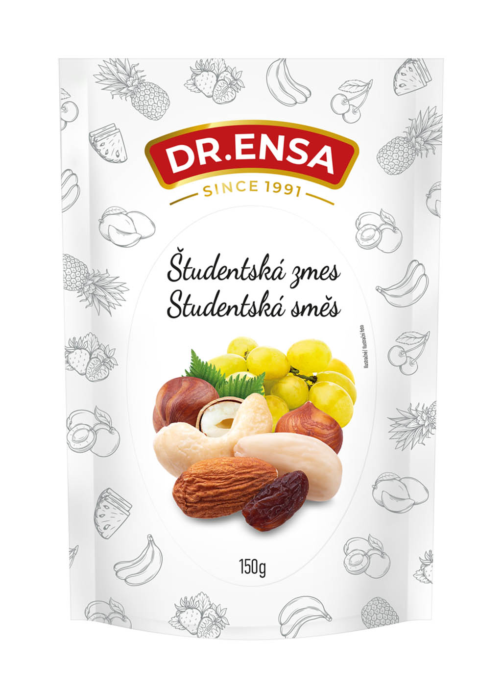 Dr.Ensa Studentská směs 150g - objednat v minimálním množství: 9 ks