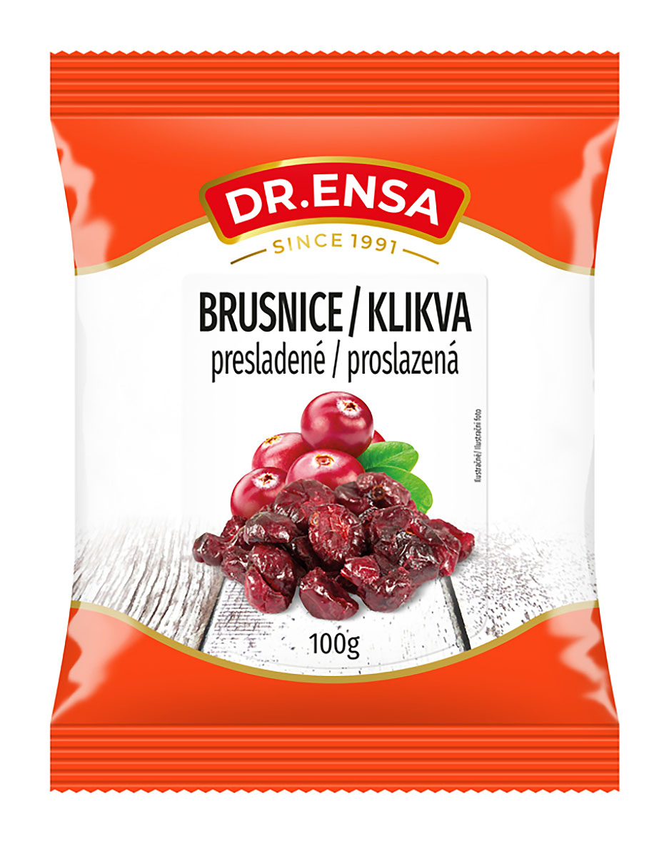 Dr.Ensa Brusinky sušené proslazené 100g