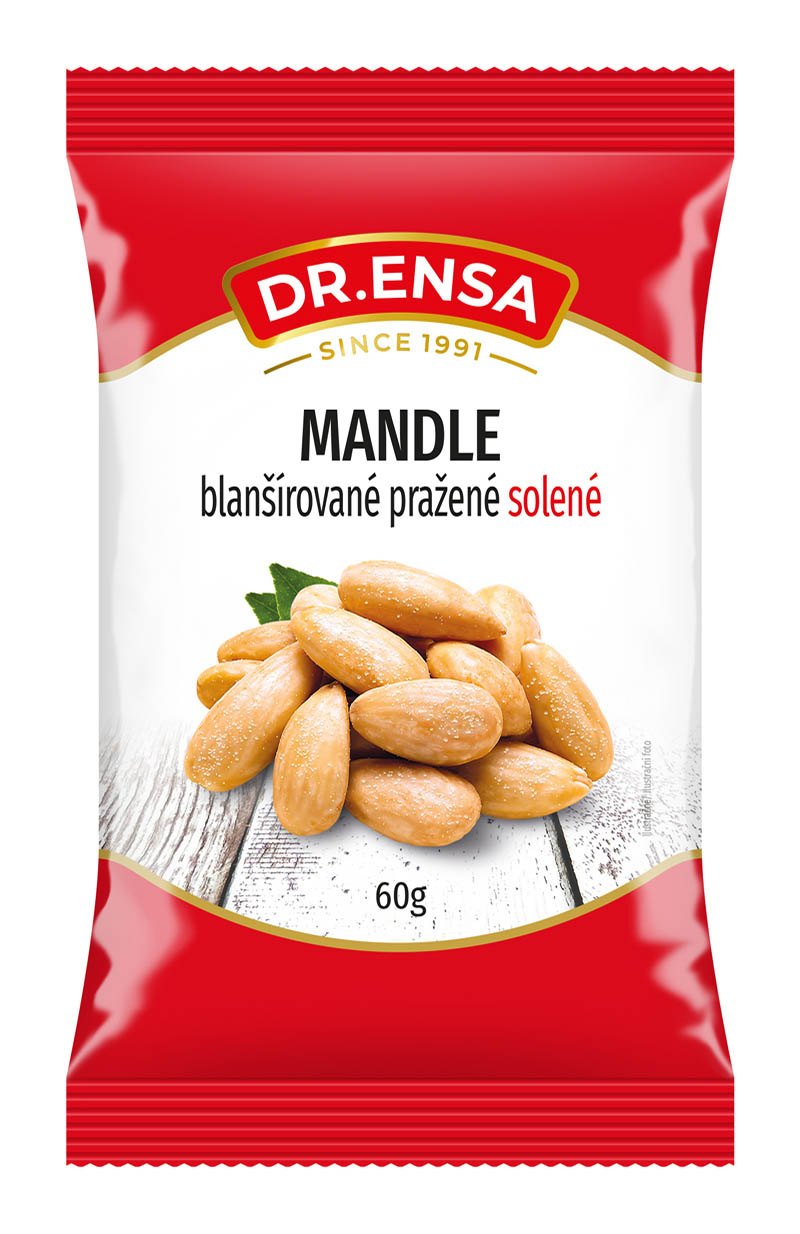 Dr.Ensa Mandle blanšírované solené 60g
